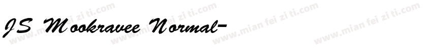 JS Mookravee Normal字体转换
